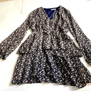 Paper Crane print dress size small NWT
